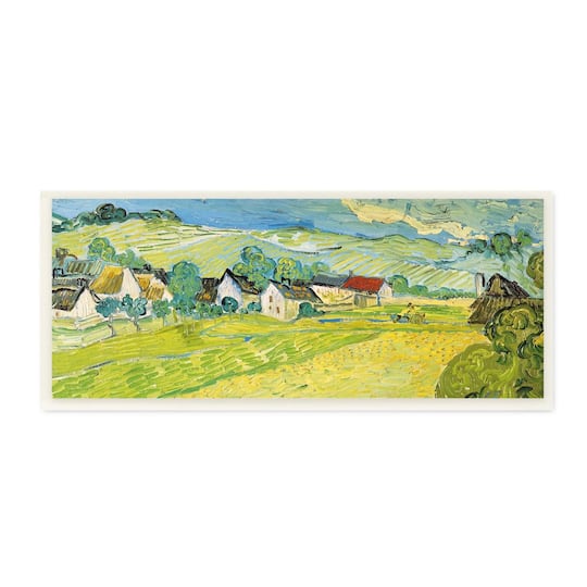 Stupell Industries Classic Van Gogh Sunny View Painting Vue Ensoleille Wood Wall Plaque